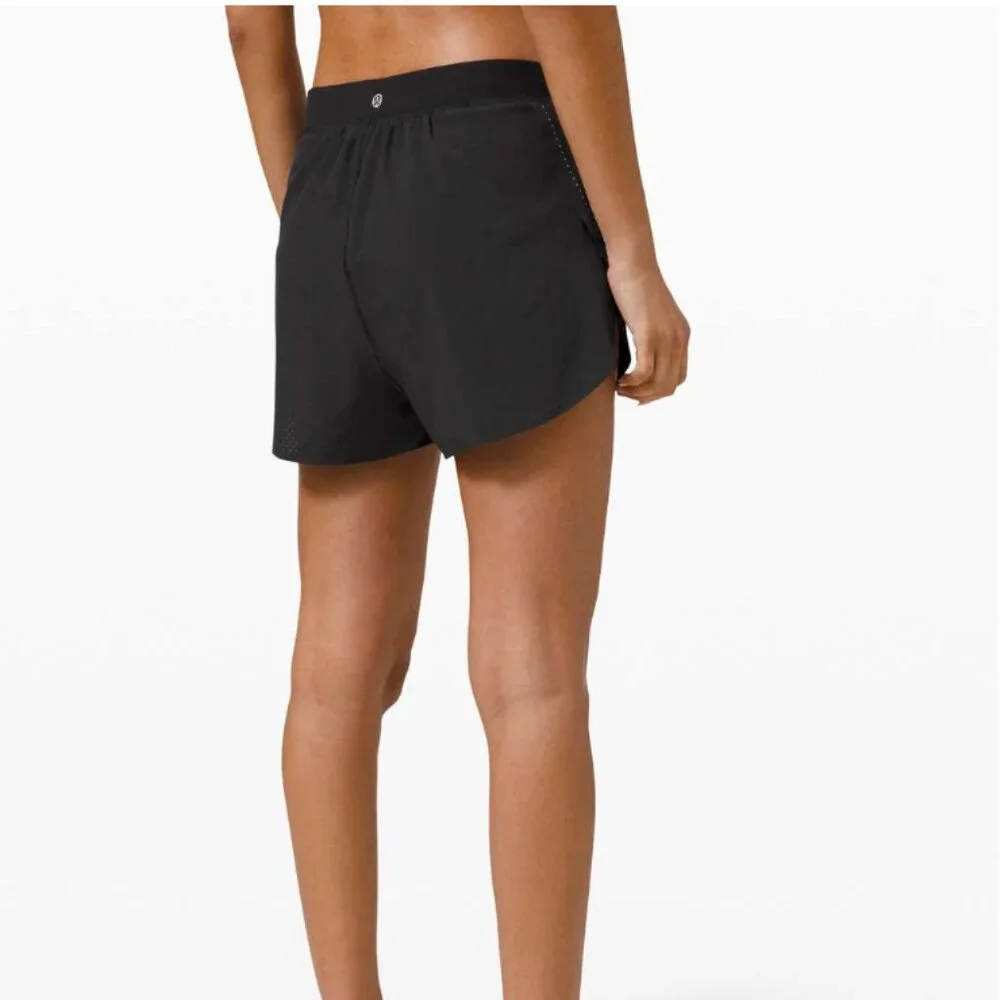 Lululemon Find Your Pace HR Lined Shorts 3” Black Sz 6 Womens Swift Running - Picture 8 of 16